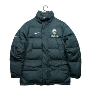 Doudoune homme manches longues noir Nike Col Montant Equipe Juventus Turin QWE1270