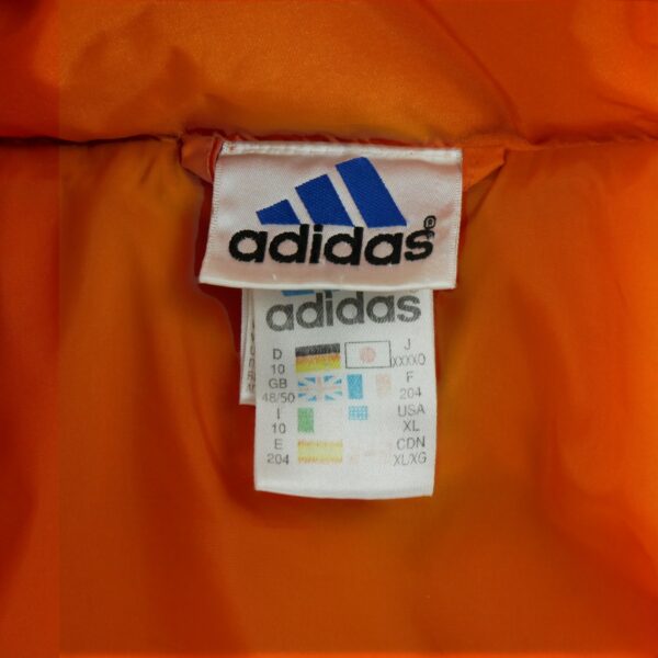 Doudoune homme manches longues orange Adidas Col Montant QWE2075