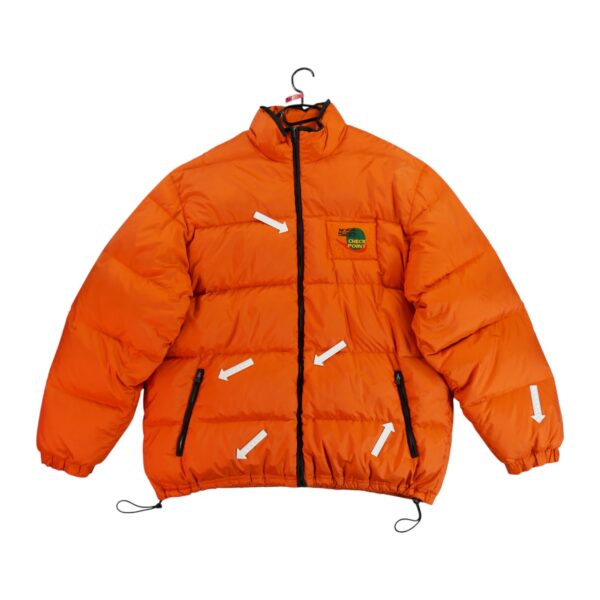 Doudoune homme manches longues orange Adidas Col Montant QWE2075