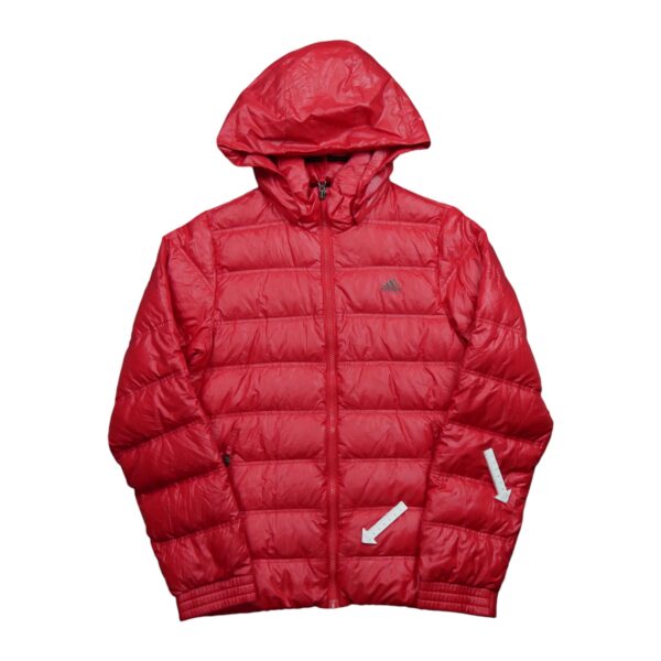 Doudoune homme manches longues rouge Adidas Col Montant QWE1526