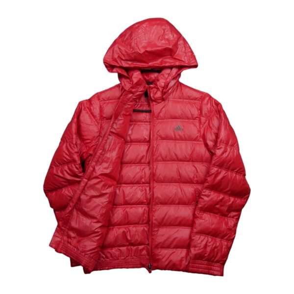 Doudoune homme manches longues rouge Adidas Col Montant QWE1526