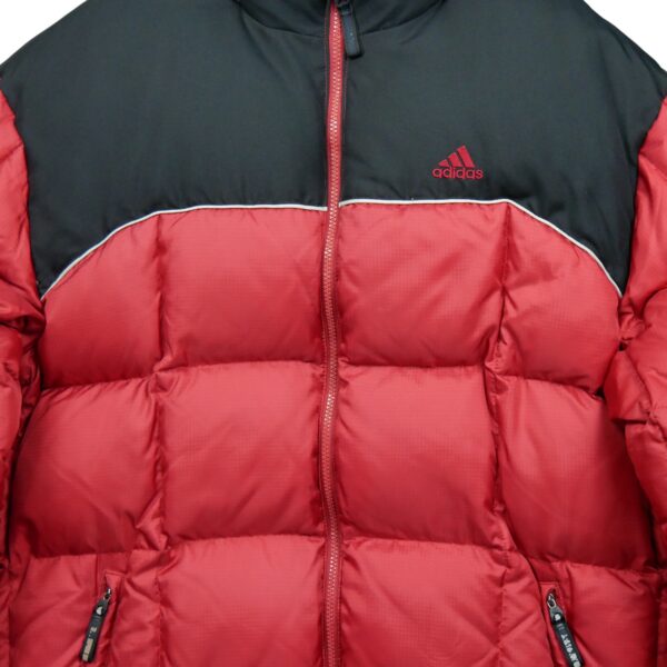 Doudoune homme manches longues rouge Adidas Col Montant QWE1649