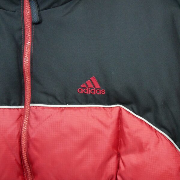 Doudoune homme manches longues rouge Adidas Col Montant QWE1649