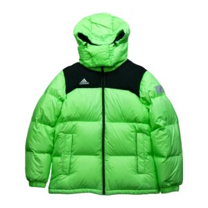 Doudoune homme manches longues vert fluo Adidas Col Montant QWE2019