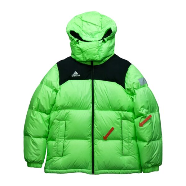 Doudoune homme manches longues vert fluo Adidas Col Montant QWE2019