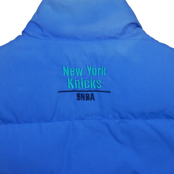 Doudoune homme sans manches bleu NBA Col Montant Equipe New York Knicks QWE1532