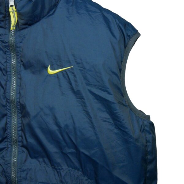 Doudoune homme sans manches bleu Nike Col Montant QWE1137