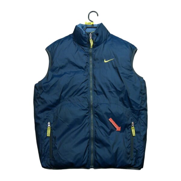 Doudoune homme sans manches bleu Nike Col Montant QWE1137