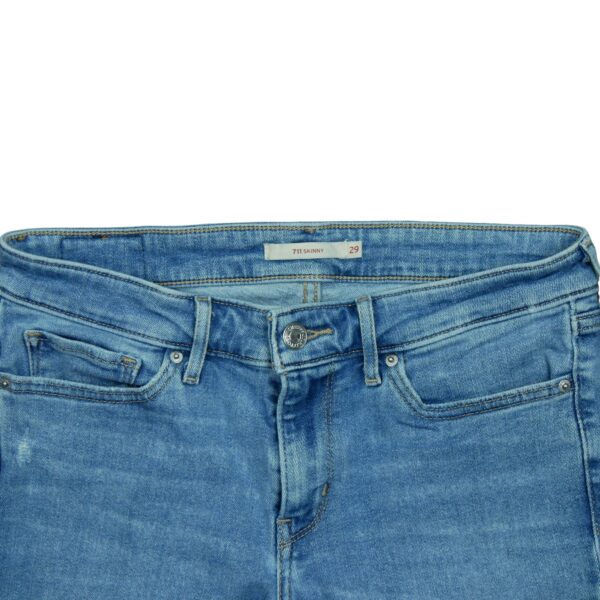 Jean coupe skinny femme bleu clair Levi Strauss QWE3107