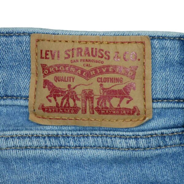 Jean coupe skinny femme bleu clair Levi Strauss QWE3107