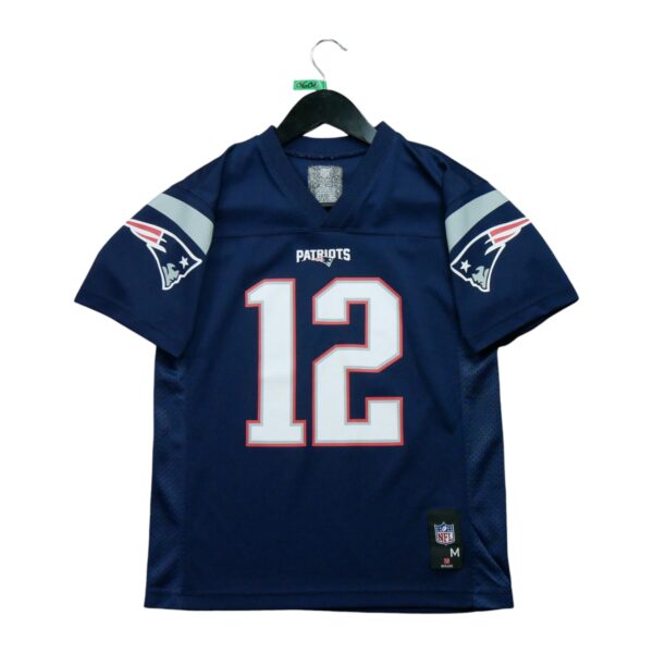 Maillot manches courtes enfant marine NFL Team Apparel Equipe New England Patriots QWE0606