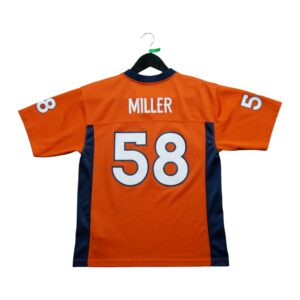 Maillot manches courtes enfant orange NFL Team Apparel Equipe Denver Broncos QWE0555