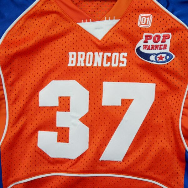 Maillot manches courtes enfant orange Vintage Equipe Denver Broncos QWE3518