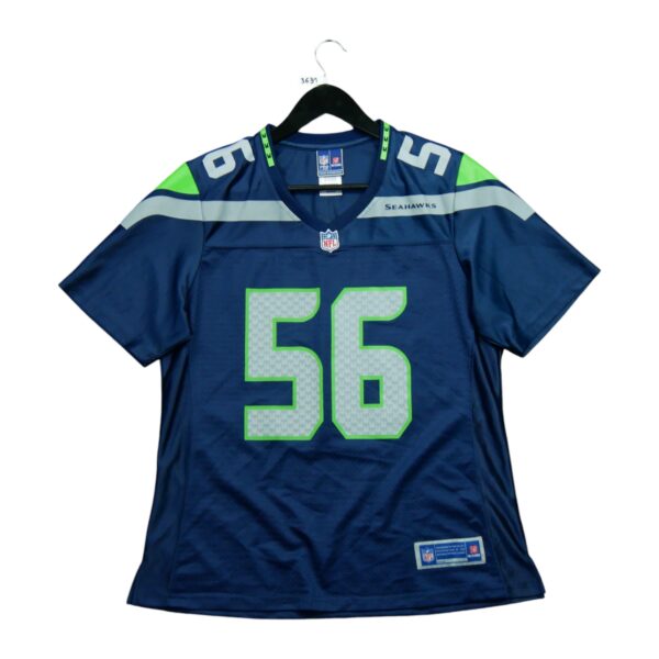 Maillot manches courtes femme bleu NFL Team Apparel Equipe Seattle Seahawks QWE3631