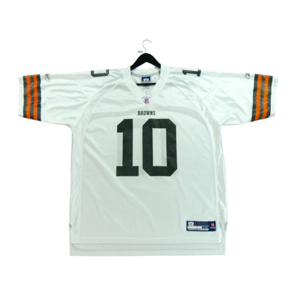 Maillot manches courtes homme blanc Reebok Equipe Cleveland Browns QWE3337