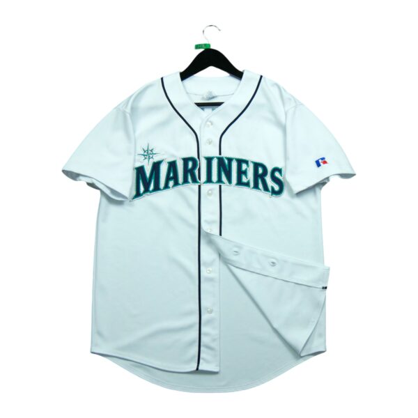 Maillot manches courtes homme blanc Russell Athletic Equipe Seattle Mariners QWE0227