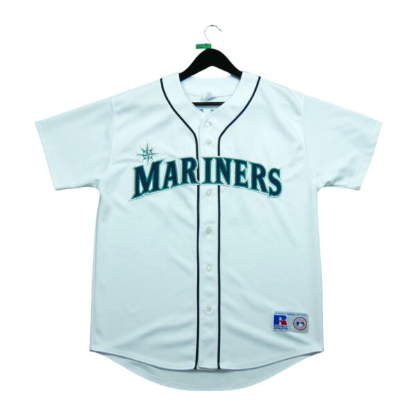 Maillot manches courtes homme blanc Russell Athletic Equipe Seattle Mariners QWE0227