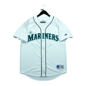 Maillot manches courtes homme blanc Russell Athletic Equipe Seattle Mariners QWE0227