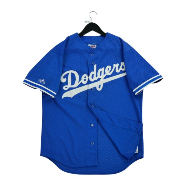 Maillot manches courtes homme bleu Majestic Equipe Los Angeles Dodgers QWE3377