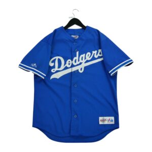 Maillot manches courtes homme bleu Majestic Equipe Los Angeles Dodgers QWE3377