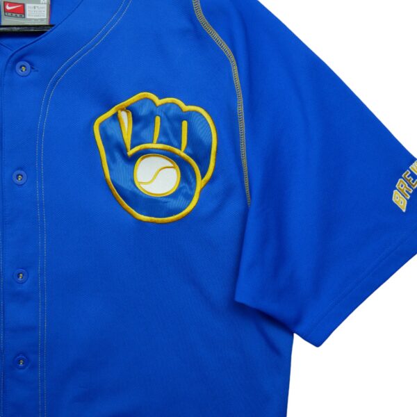 Maillot manches courtes homme bleu Nike Equipe Milwaukee Brewers QWE0041