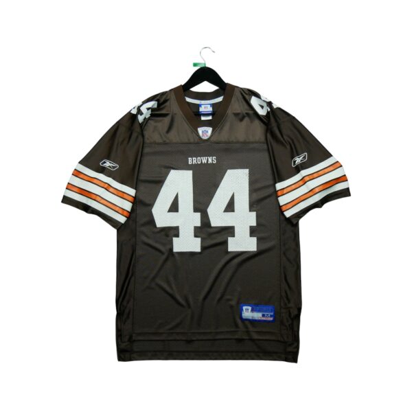 Maillot manches courtes homme marron NFL Team Apparel Equipe Cleveland Browns QWE0428