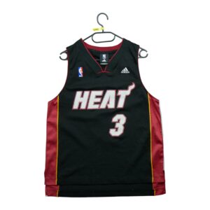 Maillot manches courtes homme noir Adidas Equipe Heat de Miami QWE1797