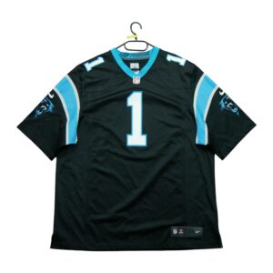 Maillot manches courtes homme noir Nike Equipe Carolina Panthers QWE1015