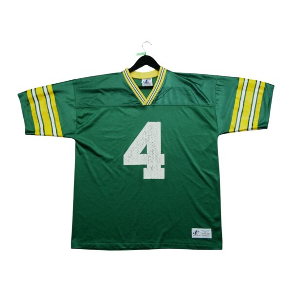 Maillot manches courtes homme vert Logo Athletic Equipe Green Bay Packers QWE0305