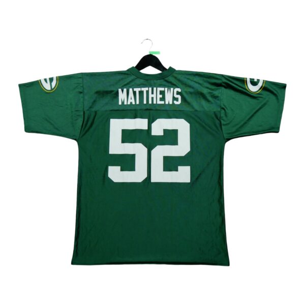 Maillot manches courtes homme vert NFL Team Apparel Equipe Green Bay Packers QWE0145