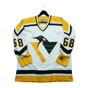 Maillot manches longues homme blanc Starter Equipe Pittsburgh Penguins QWE3817