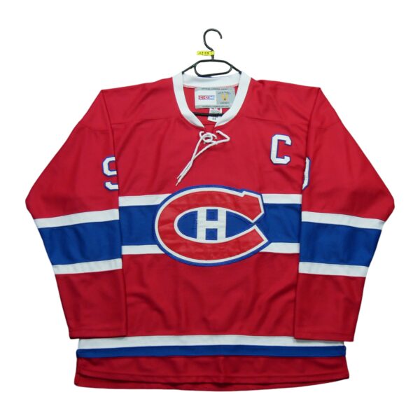 Maillot manches longues homme rouge NHL Equipe Canadiens de Montreal QWE1219