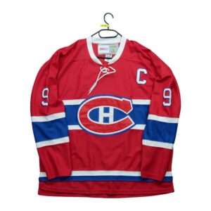 Maillot manches longues homme rouge NHL Equipe Canadiens de Montreal QWE1219