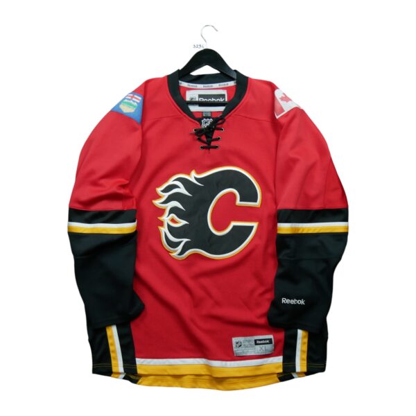 Maillot manches longues homme rouge Reebok Equipe Flames de Calgary QWE3296