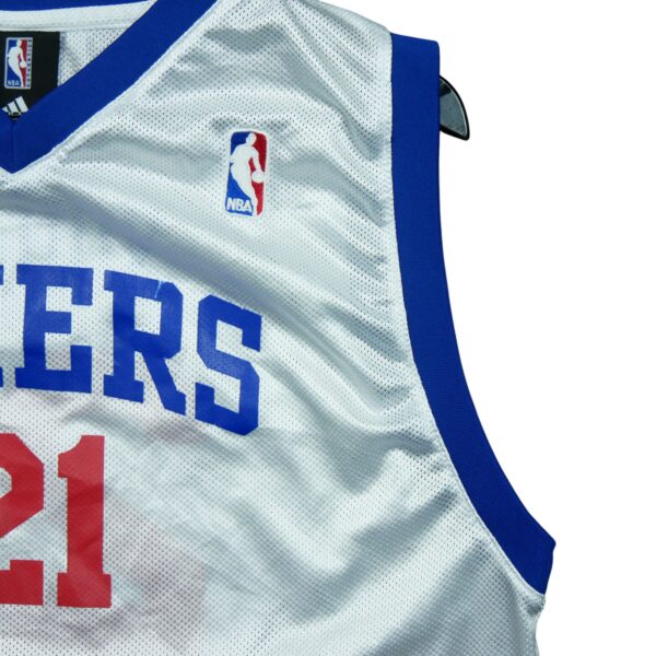 Maillot sans manches enfant blanc Adidas Equipe Philadelphie 76ers Sixers QWE0382