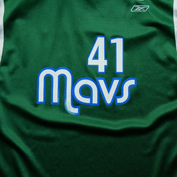 Maillot sans manches enfant vert Reebok Equipe Dallas Mavericks QWE0015