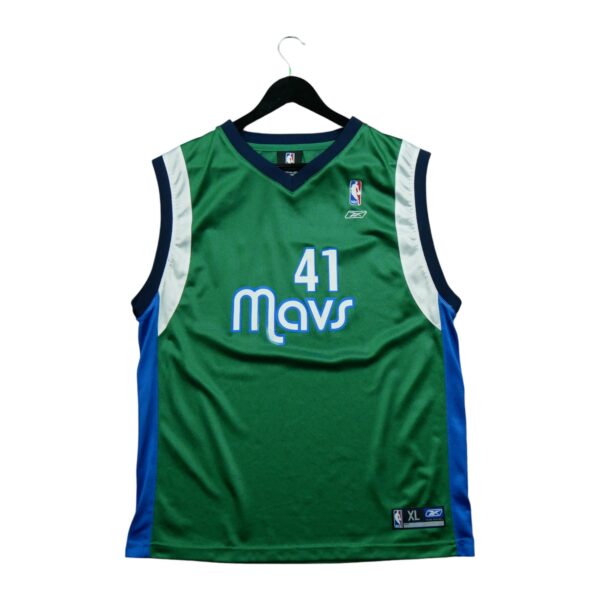 Maillot sans manches enfant vert Reebok Equipe Dallas Mavericks QWE0015