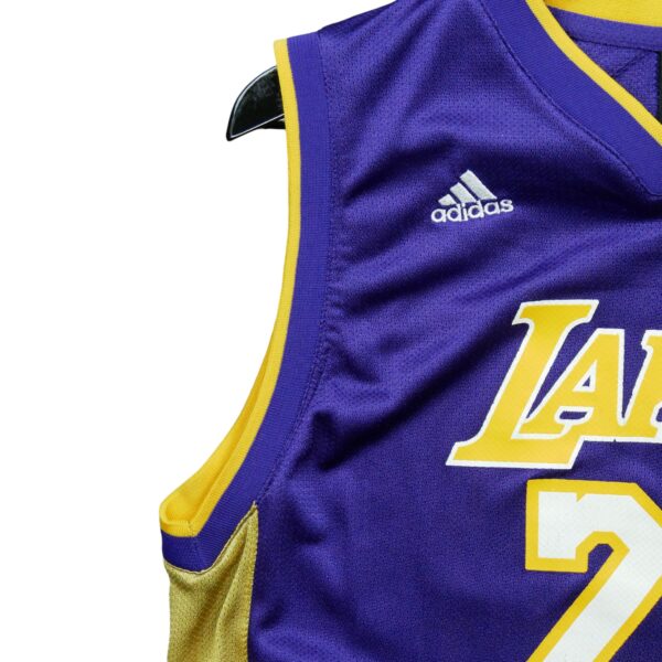 Maillot sans manches enfant violet Adidas Equipe Los Angeles Lakers QWE0449