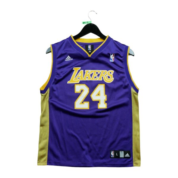 Maillot sans manches enfant violet Adidas Equipe Los Angeles Lakers QWE0449