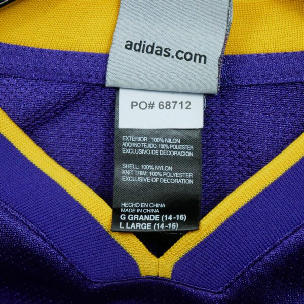 Maillot sans manches enfant violet Adidas Equipe Los Angeles Lakers QWE0449