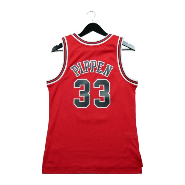 Maillot sans manches femme rouge Mitchell and Ness Equipe Chicago Bulls QWE3331