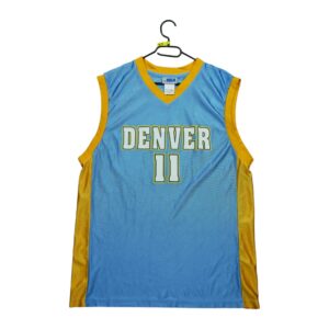 Maillot sans manches homme bleu clair NBA Equipe Denver Nuggets QWE1013