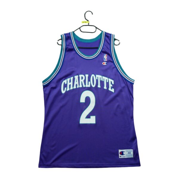 Maillot sans manches homme violet Champion Equipe Hornets de Charlotte QWE1024