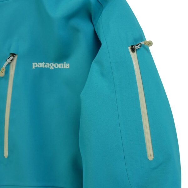 Parka femme manches longues bleu clair Patagonia Col Montant QWE1026