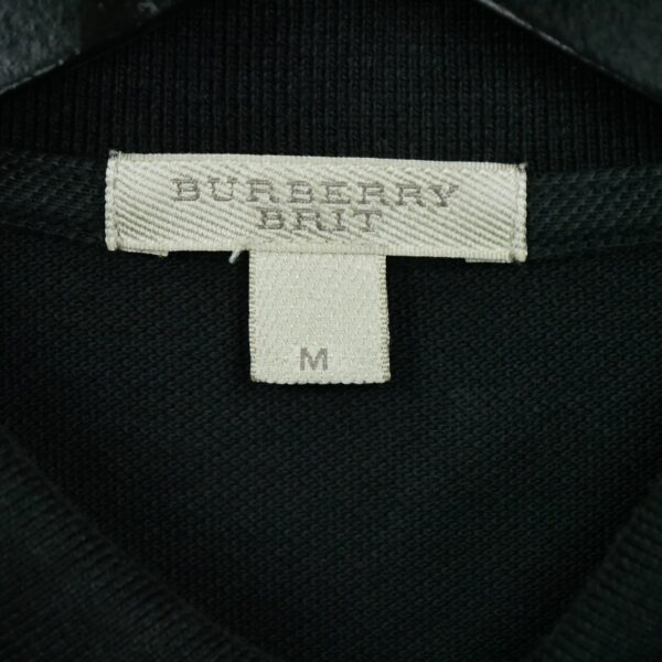 Polo manches courtes femme noir Burberry Col Polo QWE3789