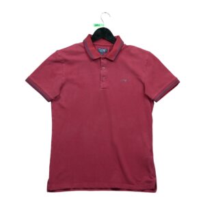 Polo manches courtes homme bordeaux Armani Col Rond QWE0012