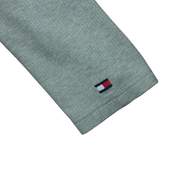 Pull homme manches longues gris Tommy Hilfiger Col V QWE0314