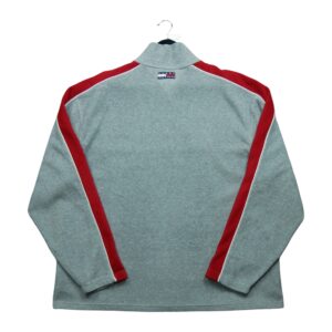 Pull polaires homme manches longues gris Tommy Hilfiger Col Montant QWE3346