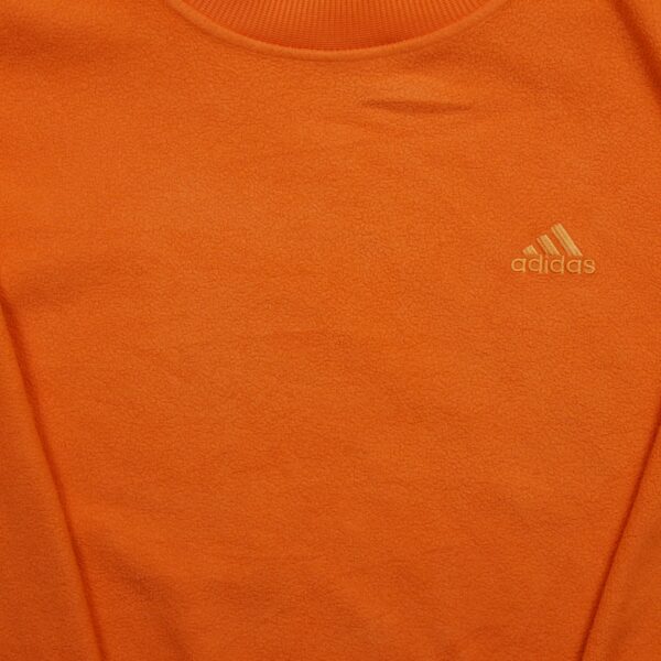 Pull polaires homme manches longues orange Adidas Col Rond QWE0392