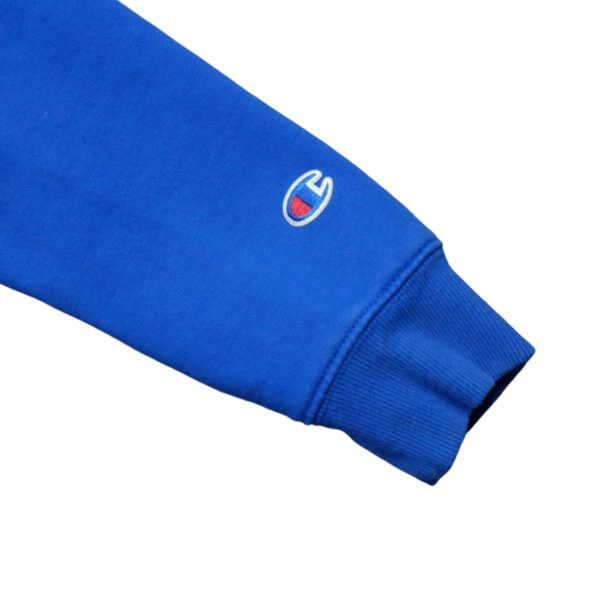 Sweat a capuche enfant manches longues bleu Champion Motif brode Col Rond QWE3850